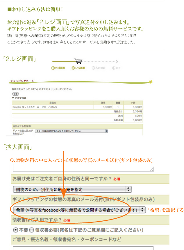 写真送付サービス
